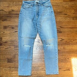 Stylish Light Blue Distressed Jeans